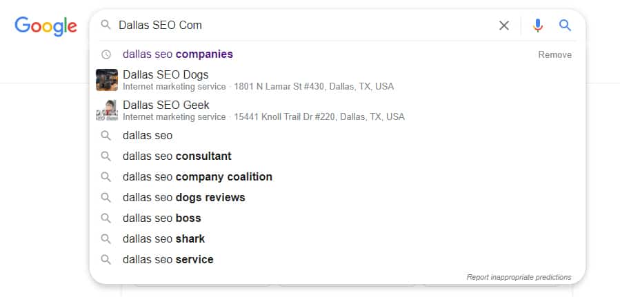searching Dallas SEO Companies