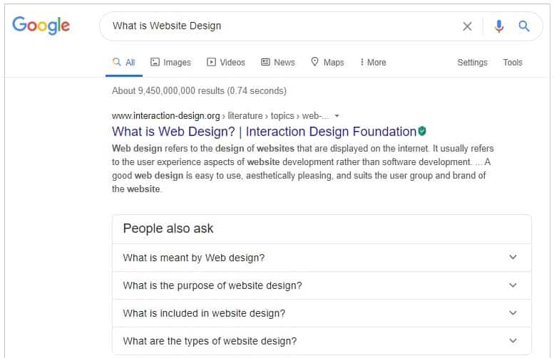 what is website design